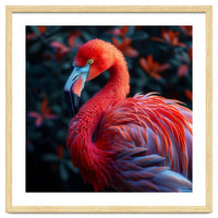 Vibrant Flamingo Bird Profile Majestic Pose
