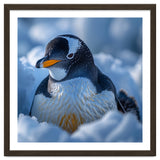 Gentoo Penguin In Its Natural Snowy Habitat thumbnail