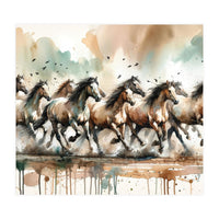 Running Horses Panorama (Print Only)