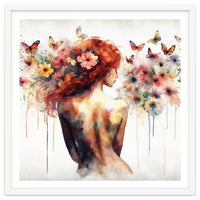 Butterfly Profile In Bloom