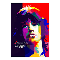 Sir Michael Philip Jagger Pop Art Wpap (Print Only)