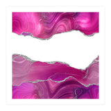 Magenta & Silver Agate Texture 08  (Print Only) thumbnail