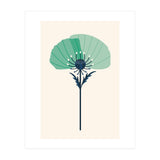 Teal Half Poppy (Print Only) thumbnail