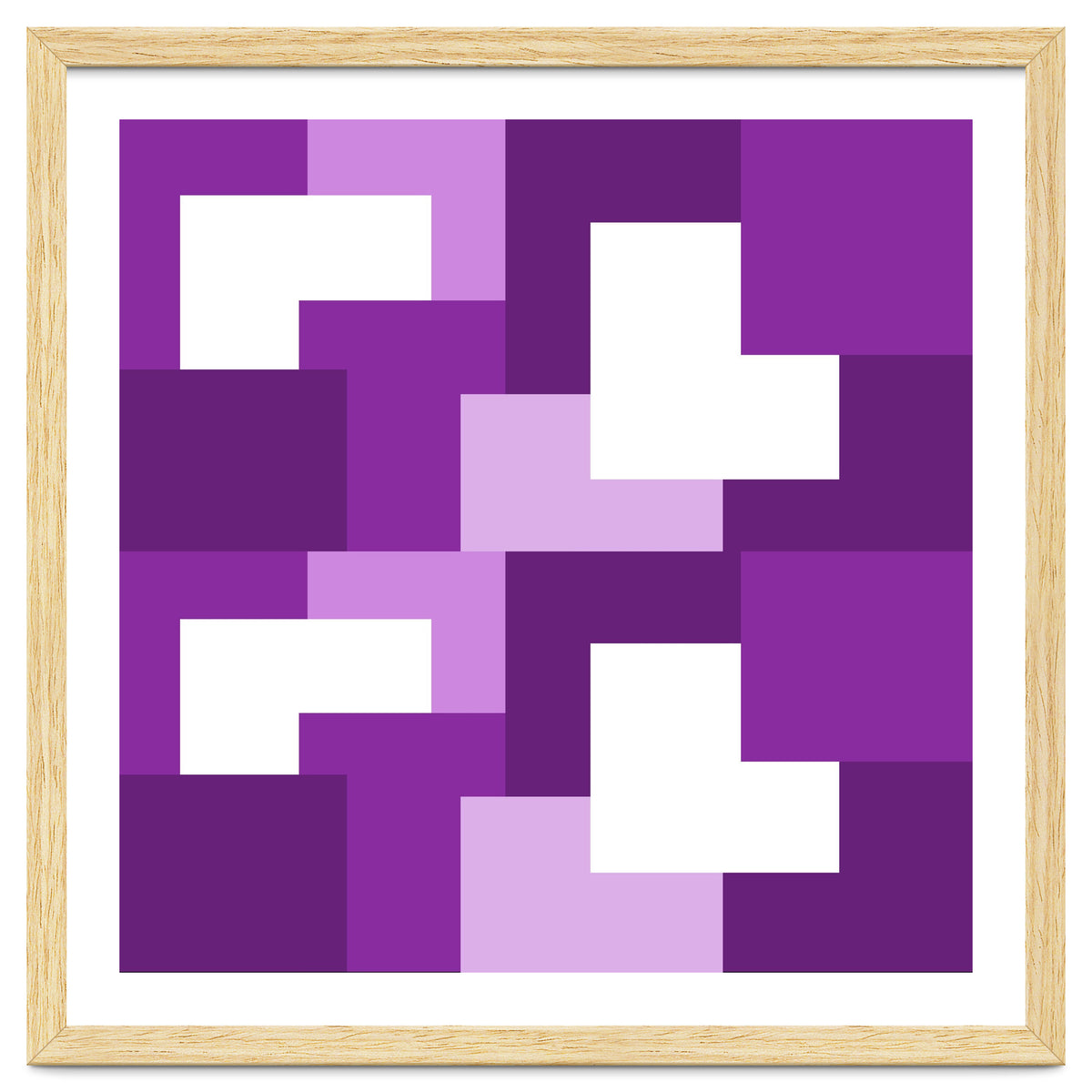 Purple Abstract Square Tiles