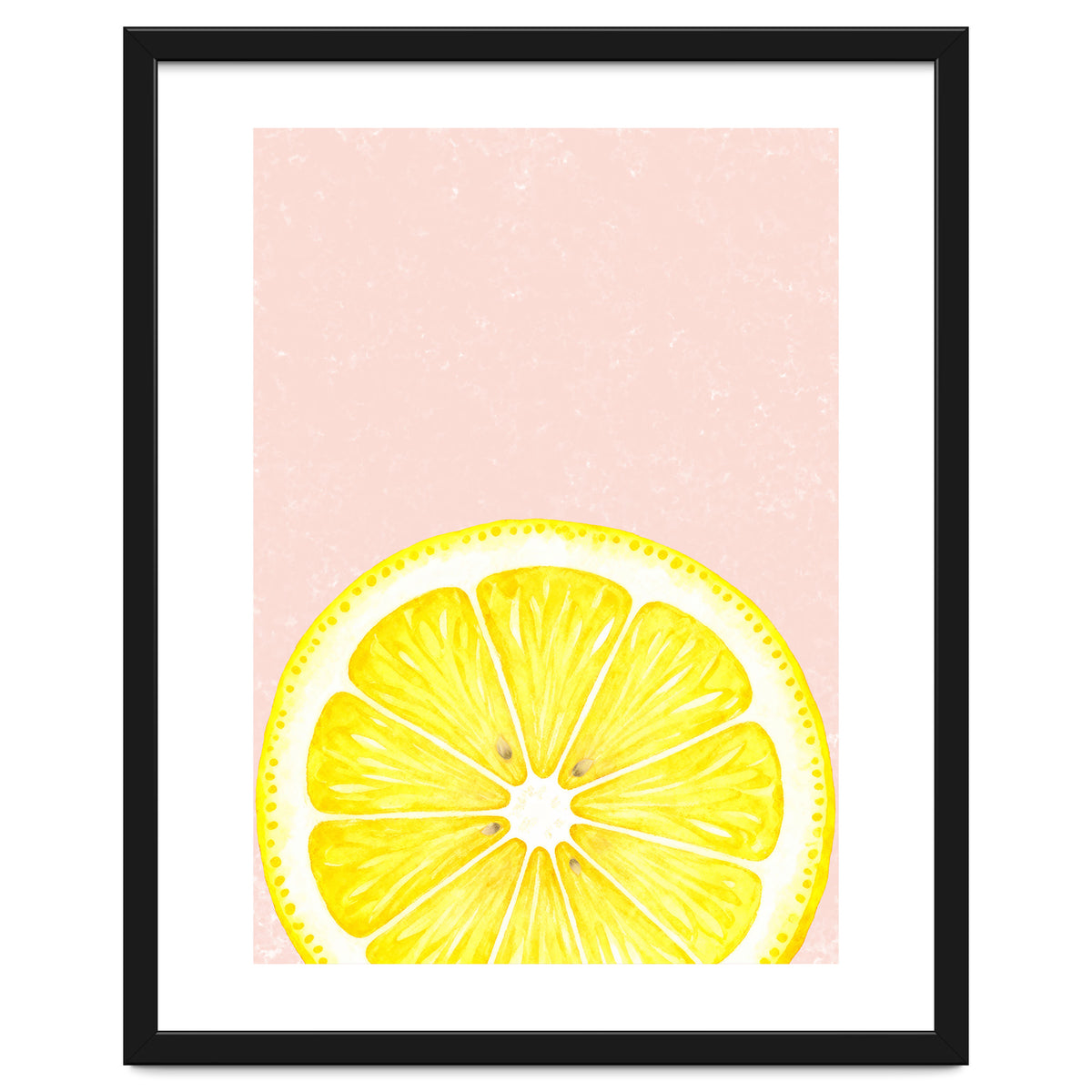 Lemon Slice, Fresh Citrus Kitchen Summer Art