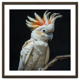 White Cockatoo Parrot Bird Perched On Branch thumbnail