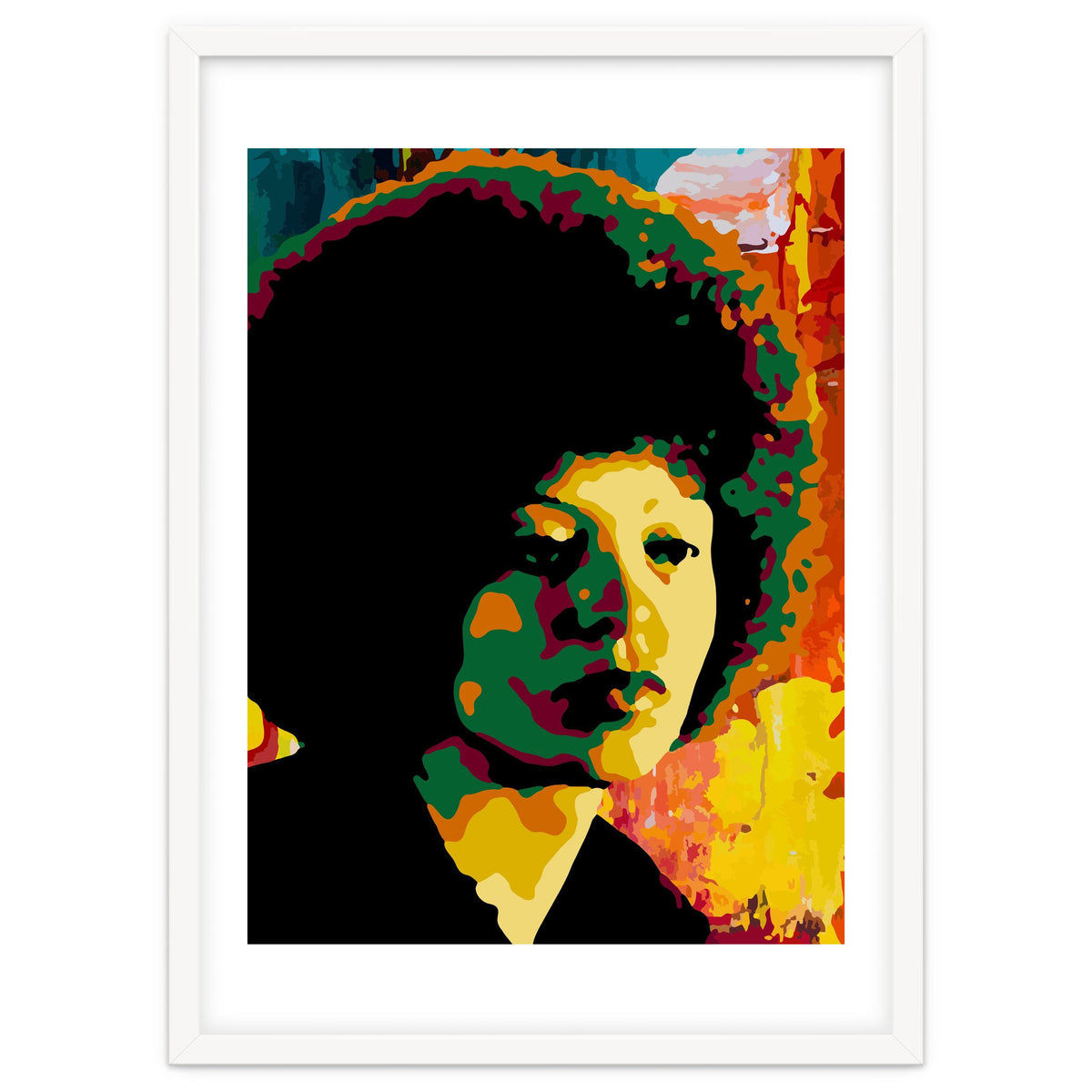 Angela Davis Colorful abstract Art 2