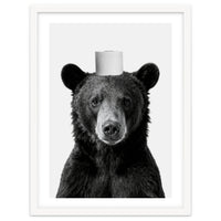 Bear, Toilet Paper Crown, Nursery Animal Art for Children