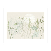 Plant based calming atmosphere natural green (Print Only)