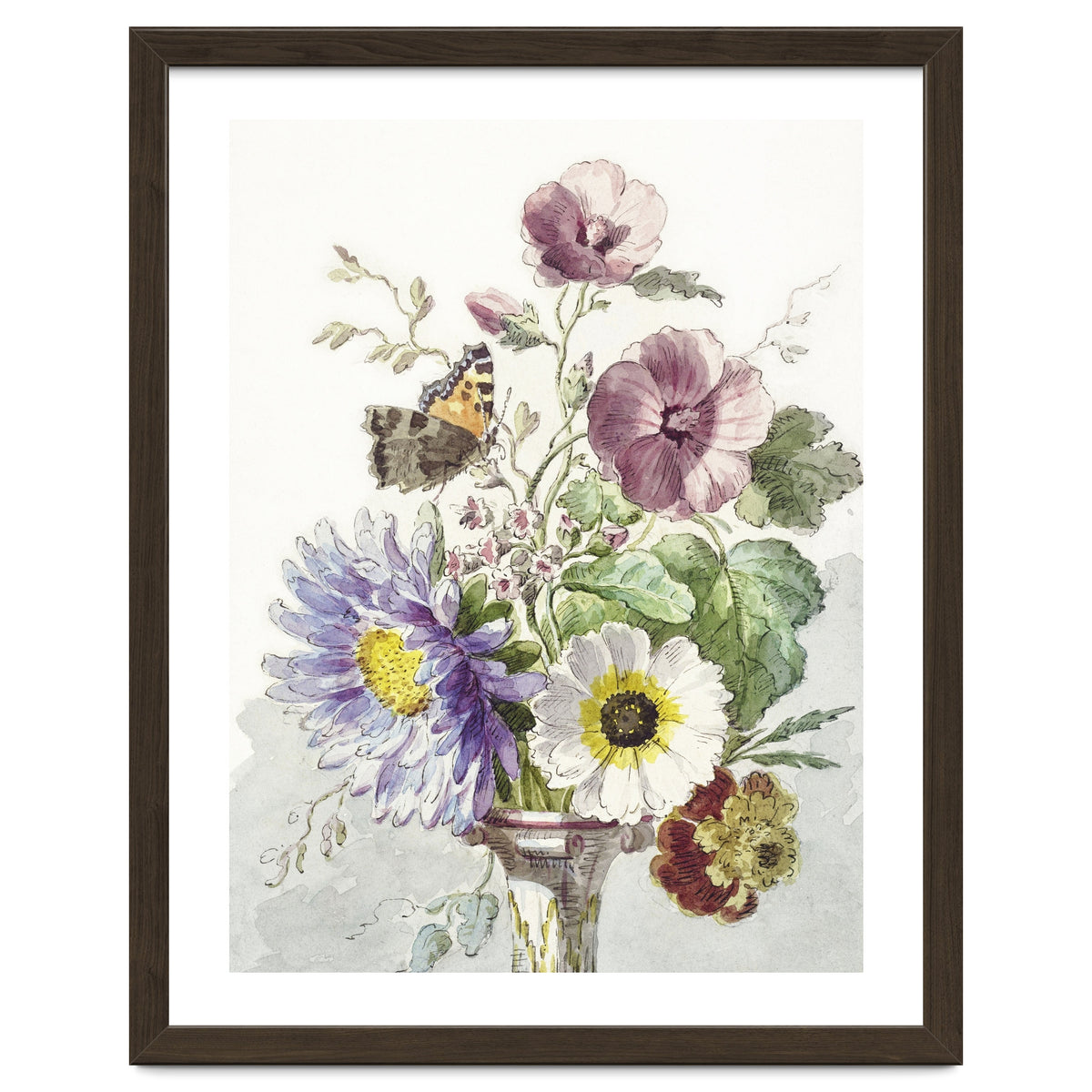 William van Leen – Bouquet of Flowers with a Butterfly (1763–1825)
