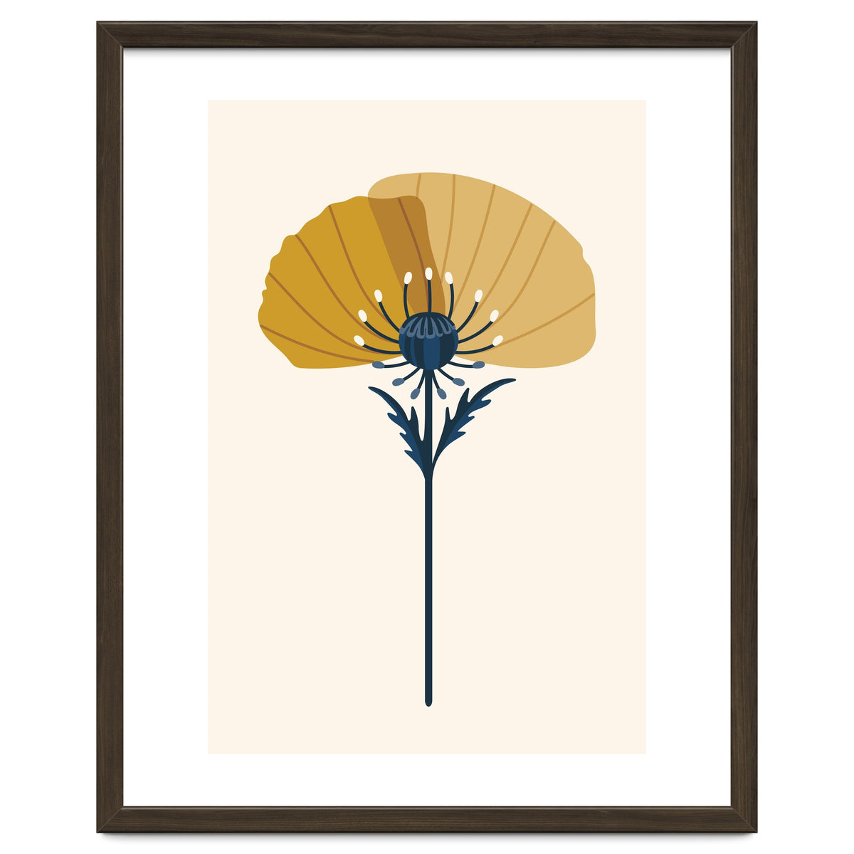 Ochre Half Poppy