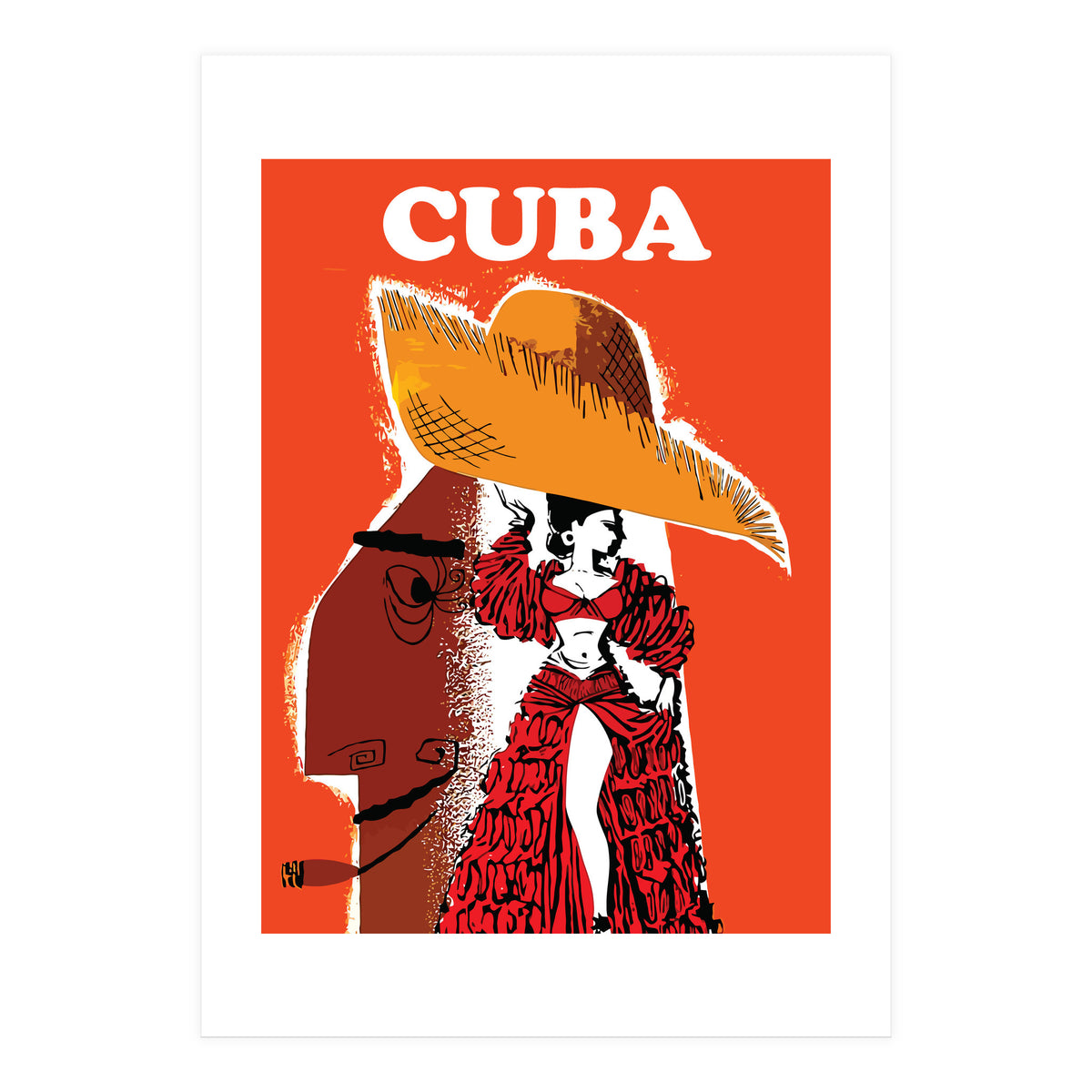 Cuba, Dancing Girl (Print Only)