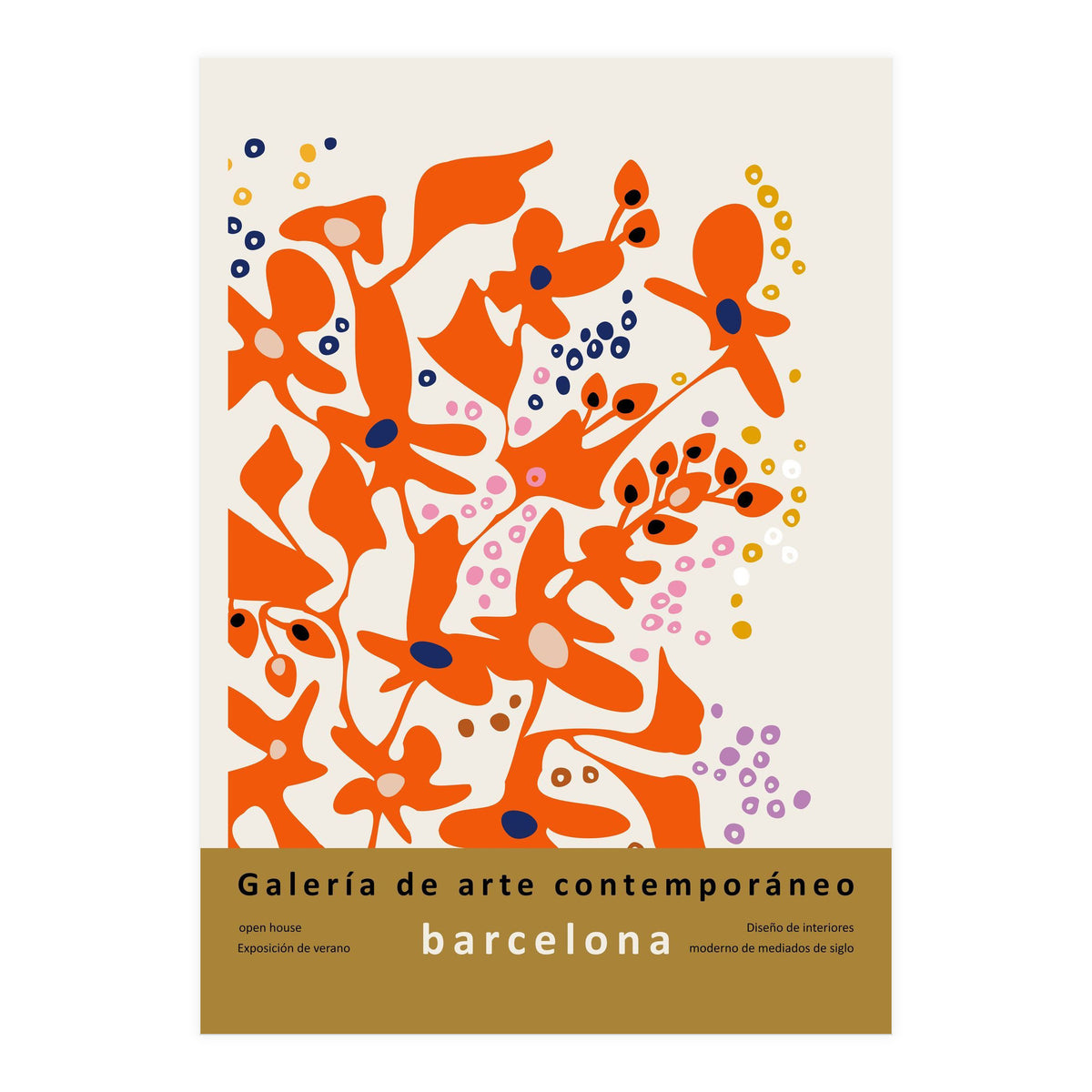 Contemporary art gallery Barcelona design and interior (Print Only)