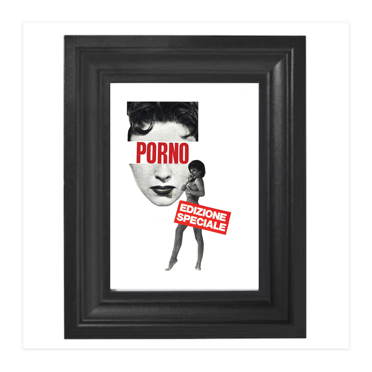 Porno Special Edition - Print of Paper Collage (Print Only)