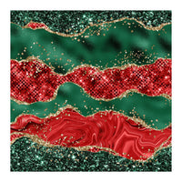 Christmas Glitter Agate Texture 06  (Print Only)