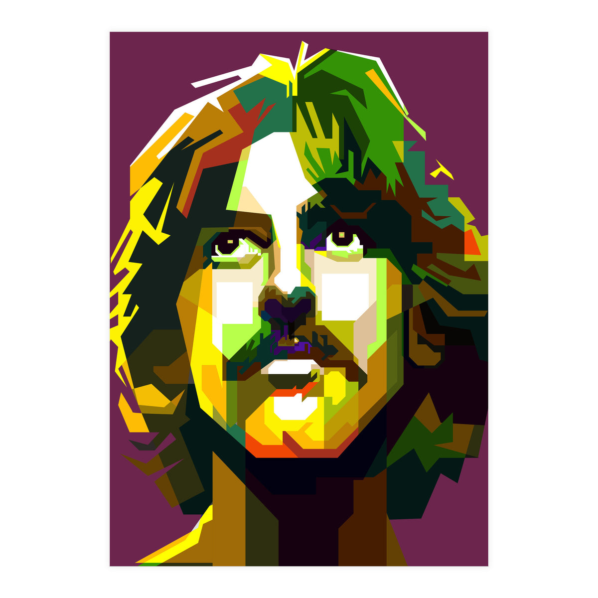 George Harrison The Beatles Pop Art WPAP (Print Only)