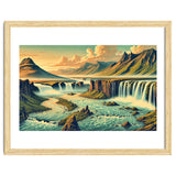 Vintage Iceland, Landscape Poster thumbnail