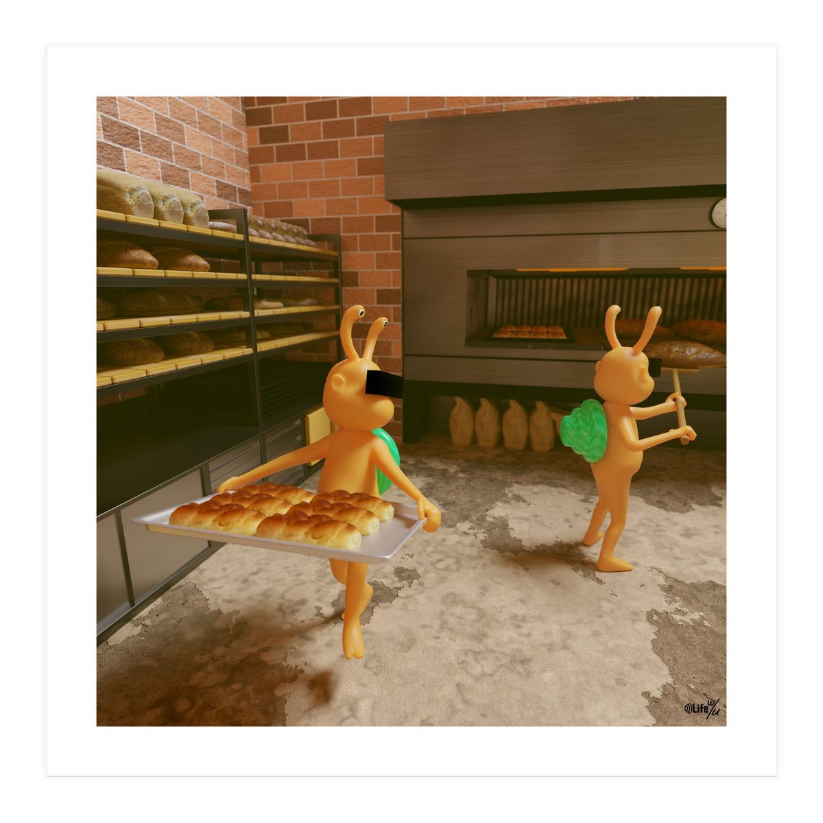 Bakery "Fresh out of the Oven" (Lwuba 031 Bakery 02) (Print Only)