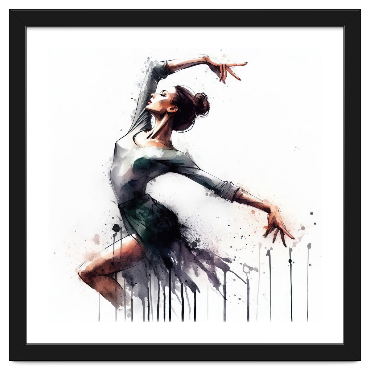 Watercolor Ballet Dancer #2
