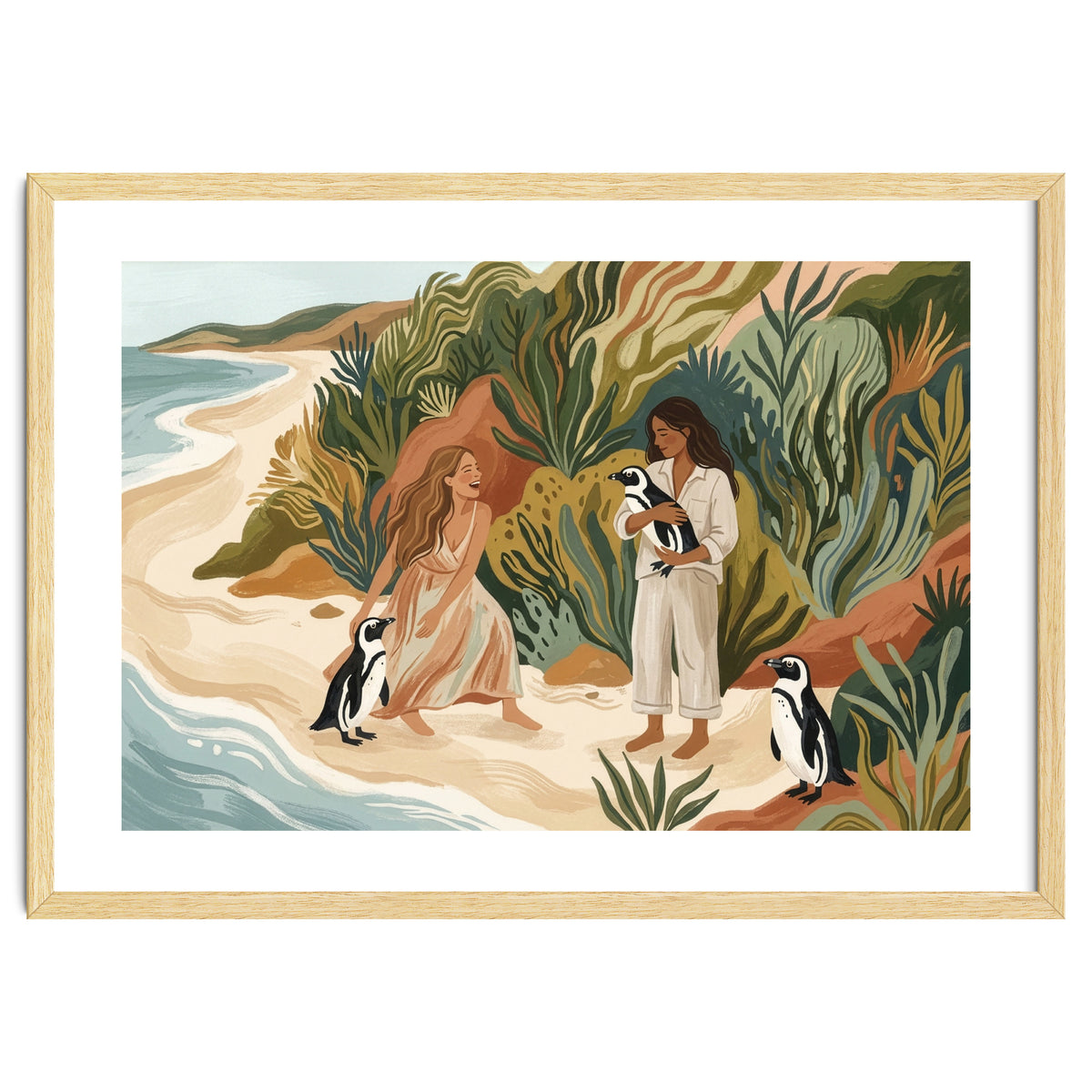 Penguin Friends By The Sea