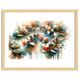 Colorful Koi Fish In Pond thumbnail