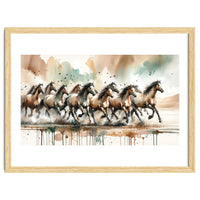 Running Horses Panorama