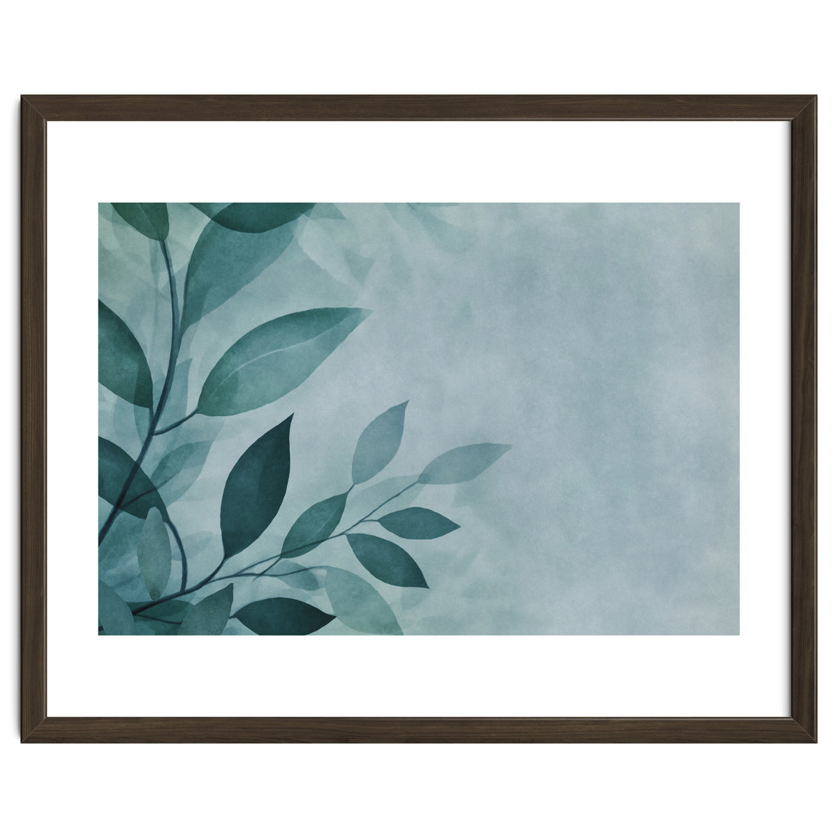 Gentle Leaf Whispers Teal