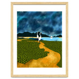 Great Egrets On Honeymoon Island, Heron Wildlife Painting Nature Landscape, Travel Dark Scenic Birds Love Animals Lake Bohemian thumbnail