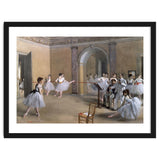 The Dance Foyer at the Opera on the rue Le Peletier, 1872 - 32x46 cm - oil on canvas. thumbnail