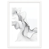 Abstract Black And White Flowing Lines thumbnail