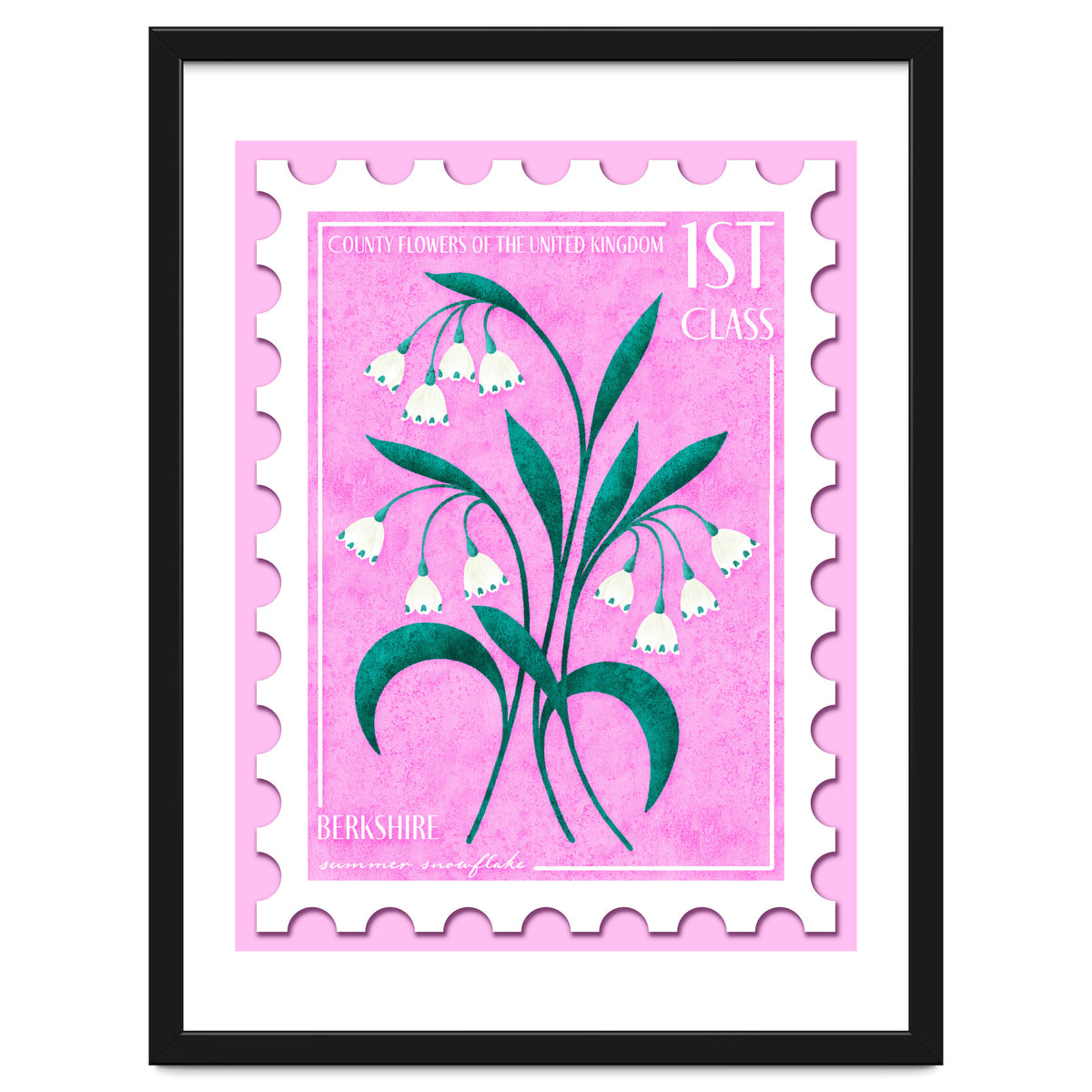 Berkshire Summer Snowflake Postage Stamp