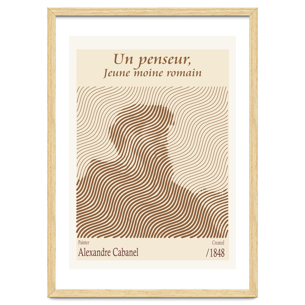 Un Penseur, Jeune Moine Romain – Alexandre Cabanel (1848)