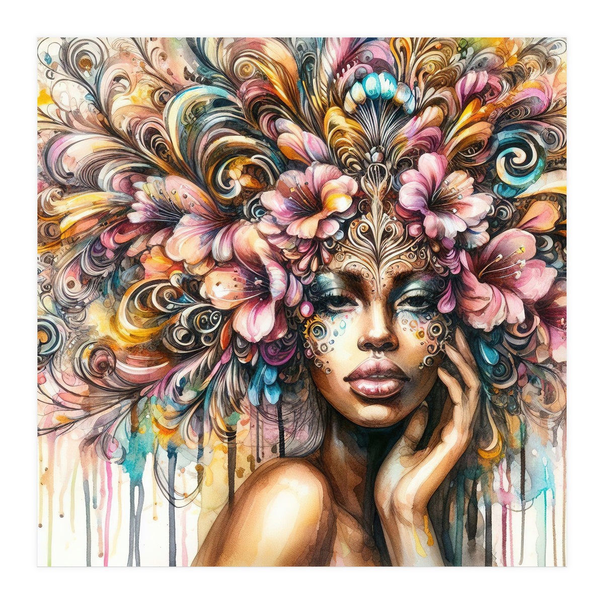 Tropical Baroque Muse (Print Only)