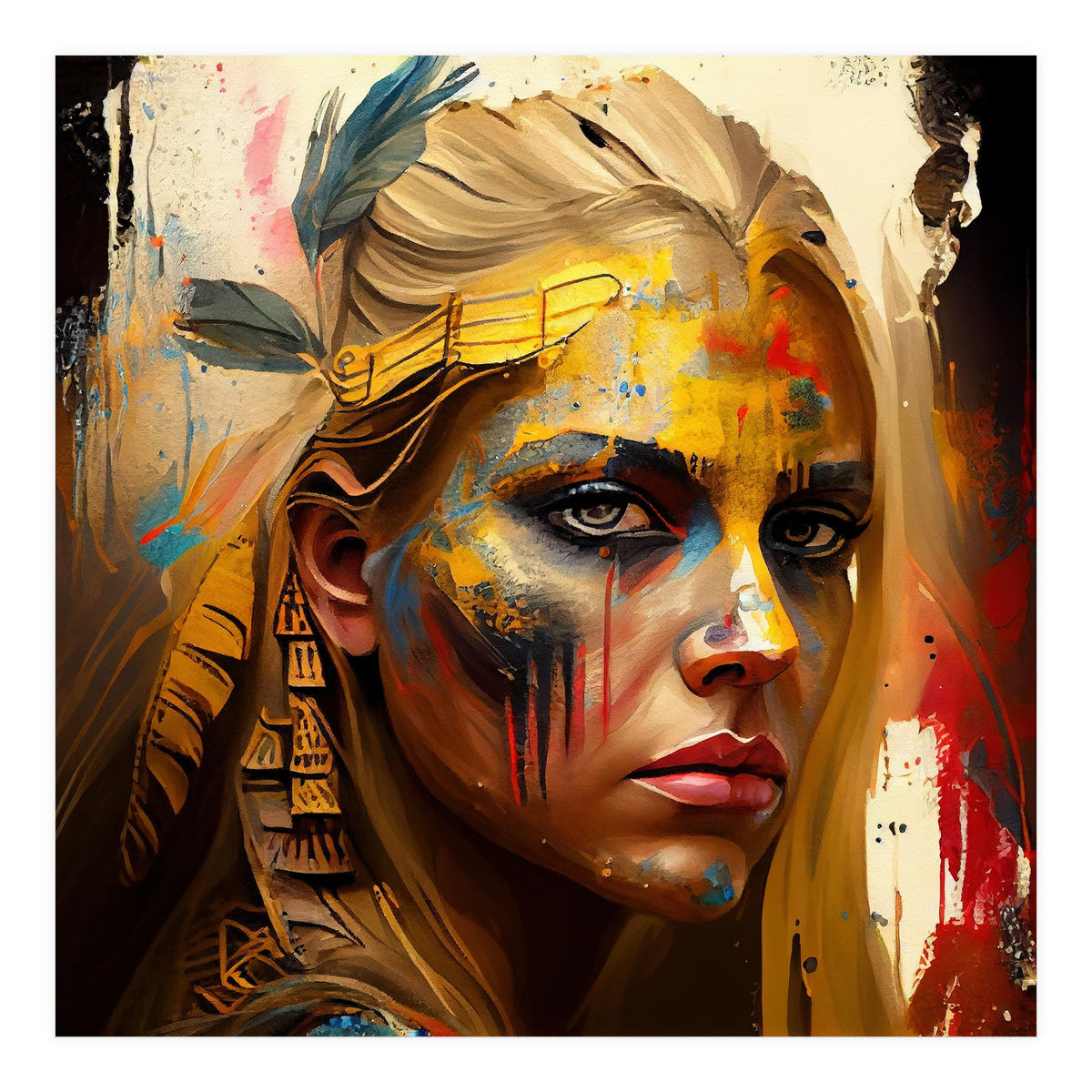 Powerful Warrior Woman #2 (Print Only)