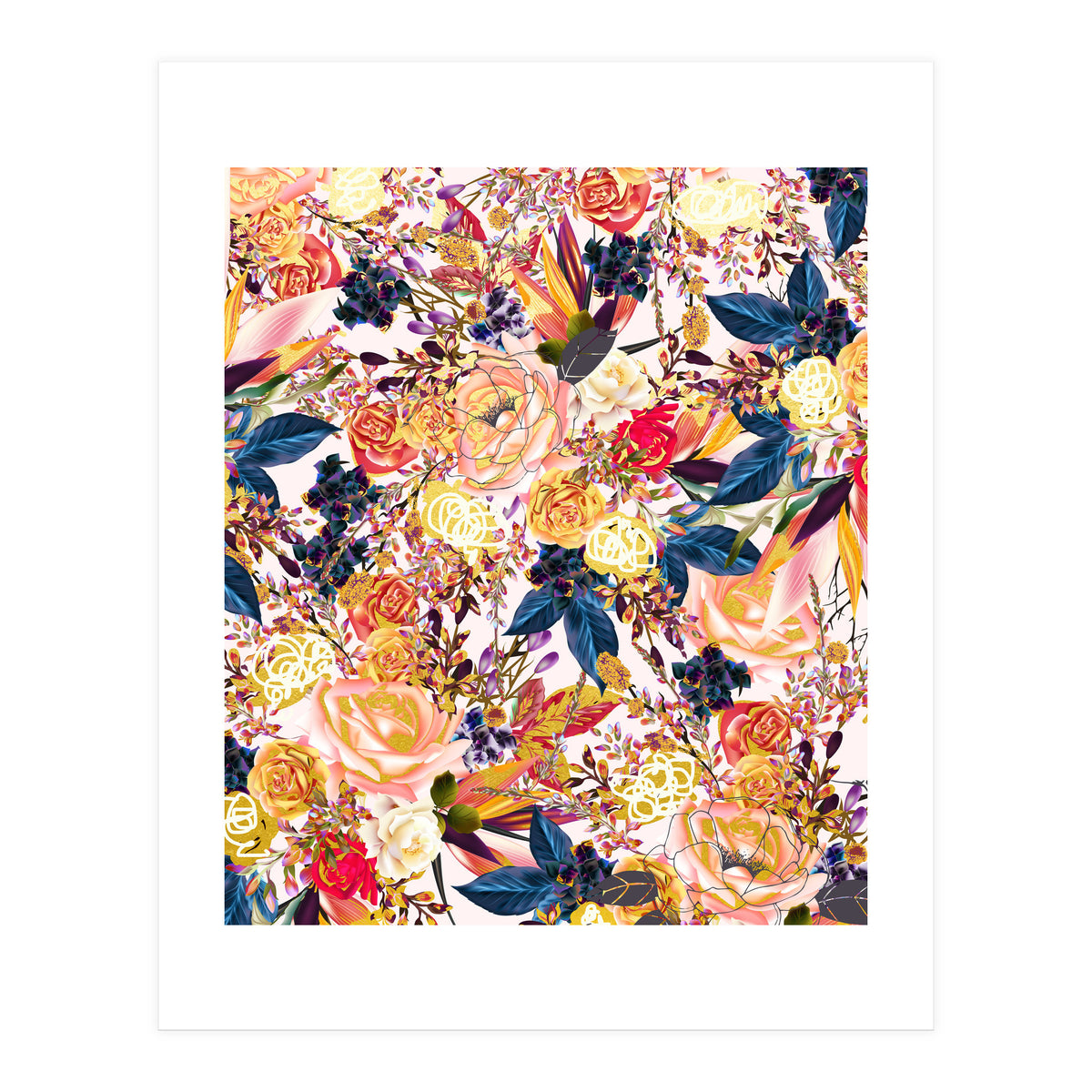 Rustic Floral #society6 #decor #buyart  (Print Only)