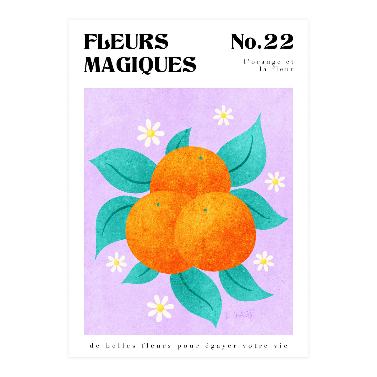Magical Flowers No.22 Orange Bossom (Print Only)