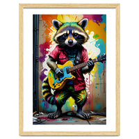 Raccoon Plays Guitar