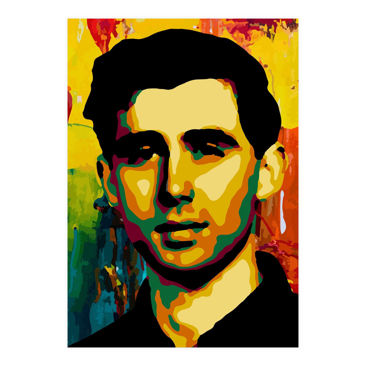 Andrew Goodman Activist Colorful Abstract Art (Print Only)