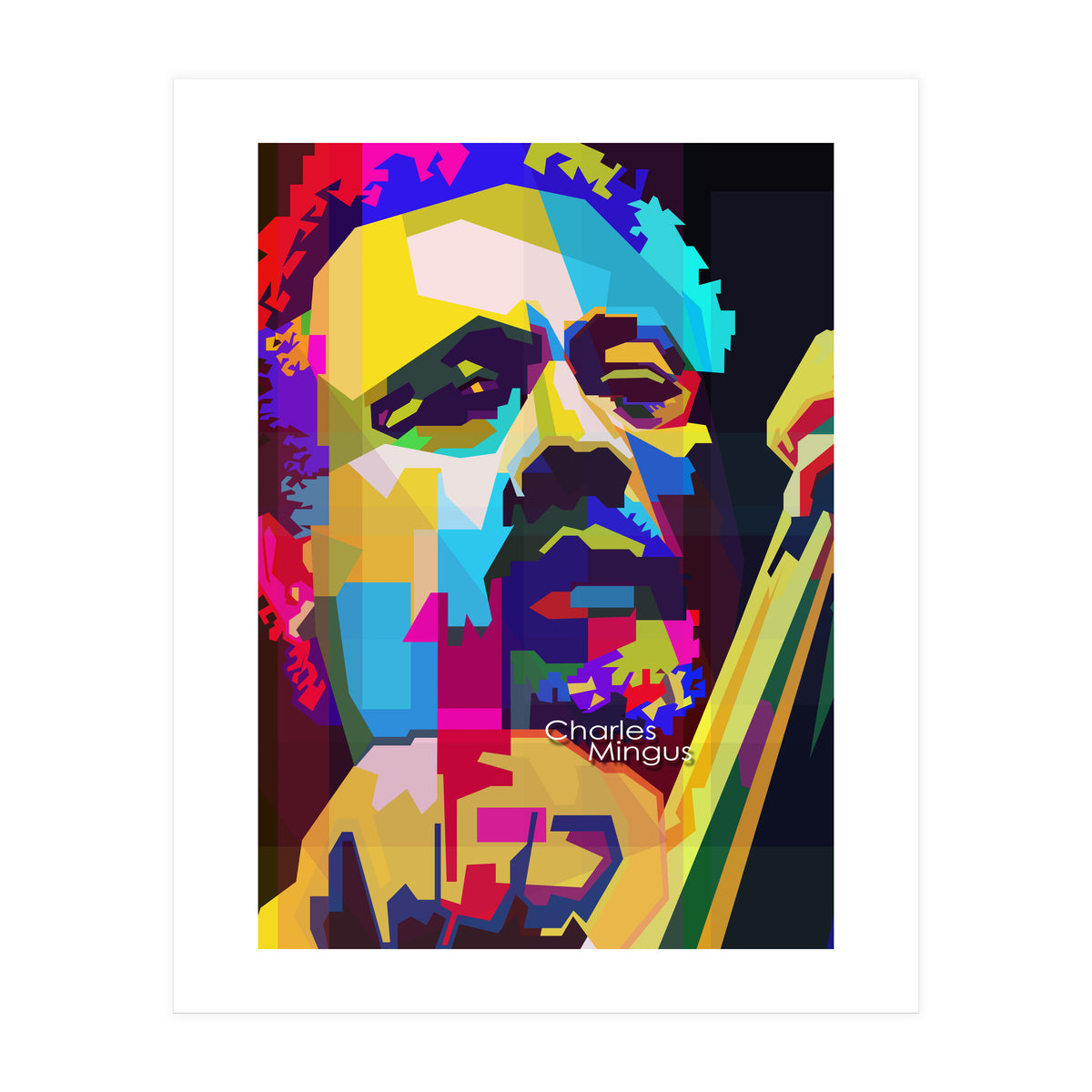 Charles Mingus Classic Jazz Pop Art WPAP (Print Only)