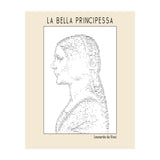 La Bella Principessa – Leonardo Da Vinci Ascii Art (Print Only) thumbnail