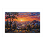 Sunset Over the Valley Peaks (Print Only) thumbnail