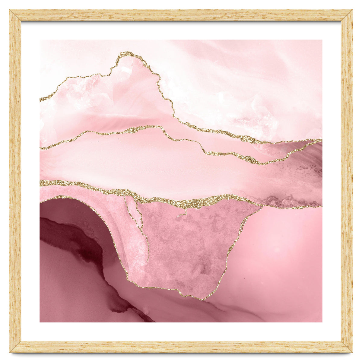 Blush & Gold Agate Texture 05