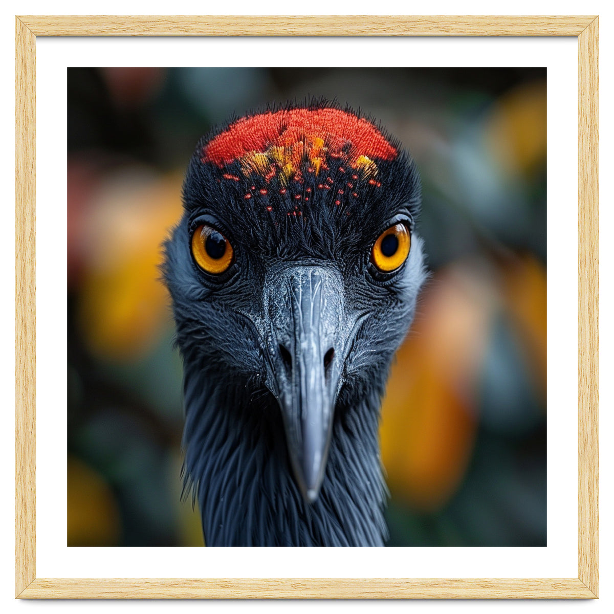 Close Up Of A Strikingly Beautiful Bird Face