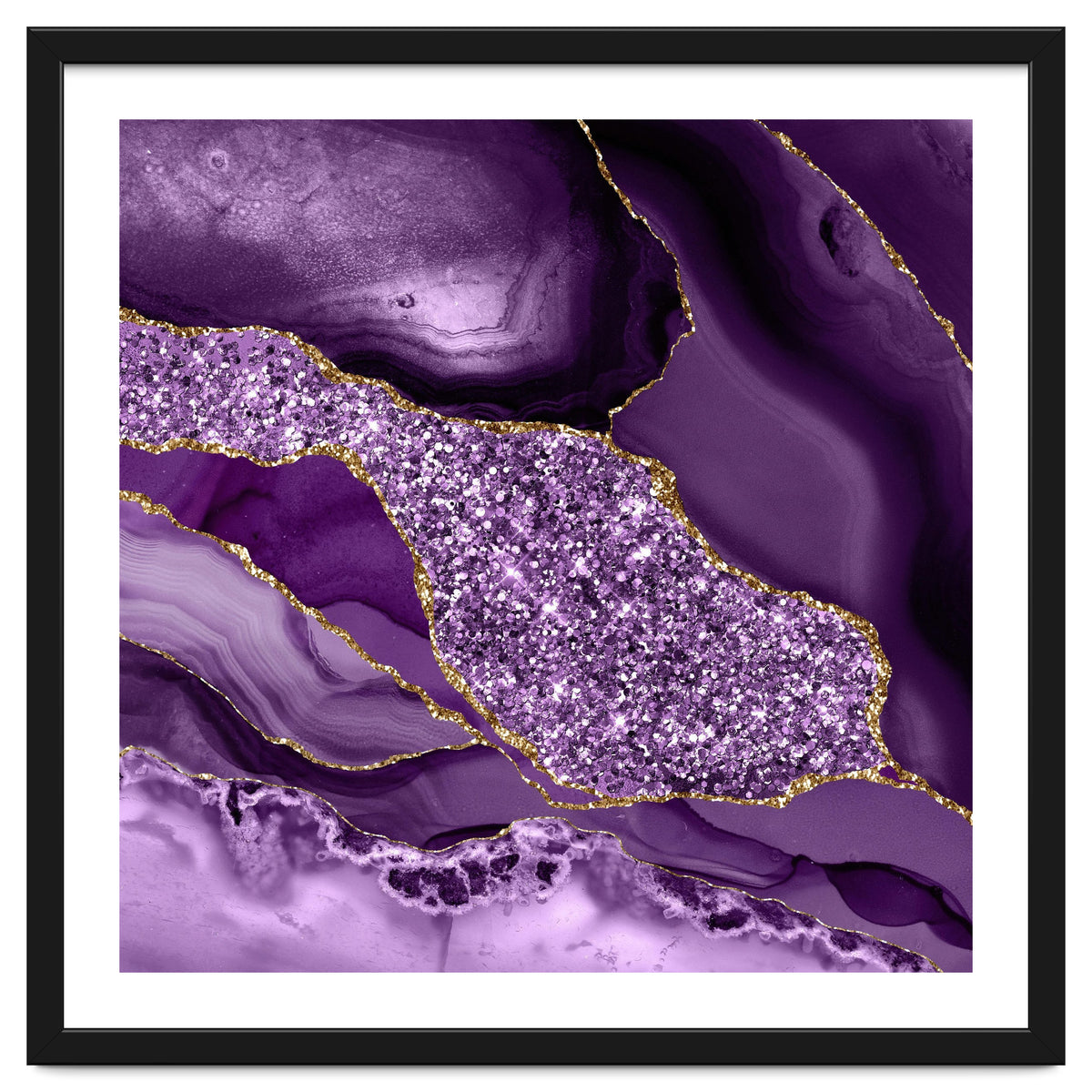 Agate Glitter Ocean Texture 03