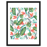 A New Paradise #Bird of paradise painted tropical art & pattern thumbnail