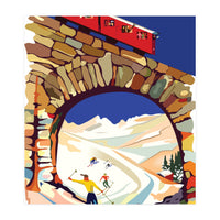 Davos Funicular on the Bridge (Print Only)