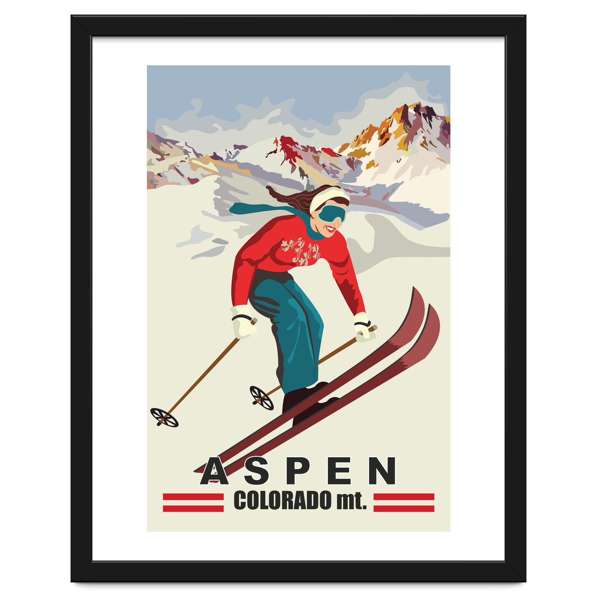 Aspen Ski Girl