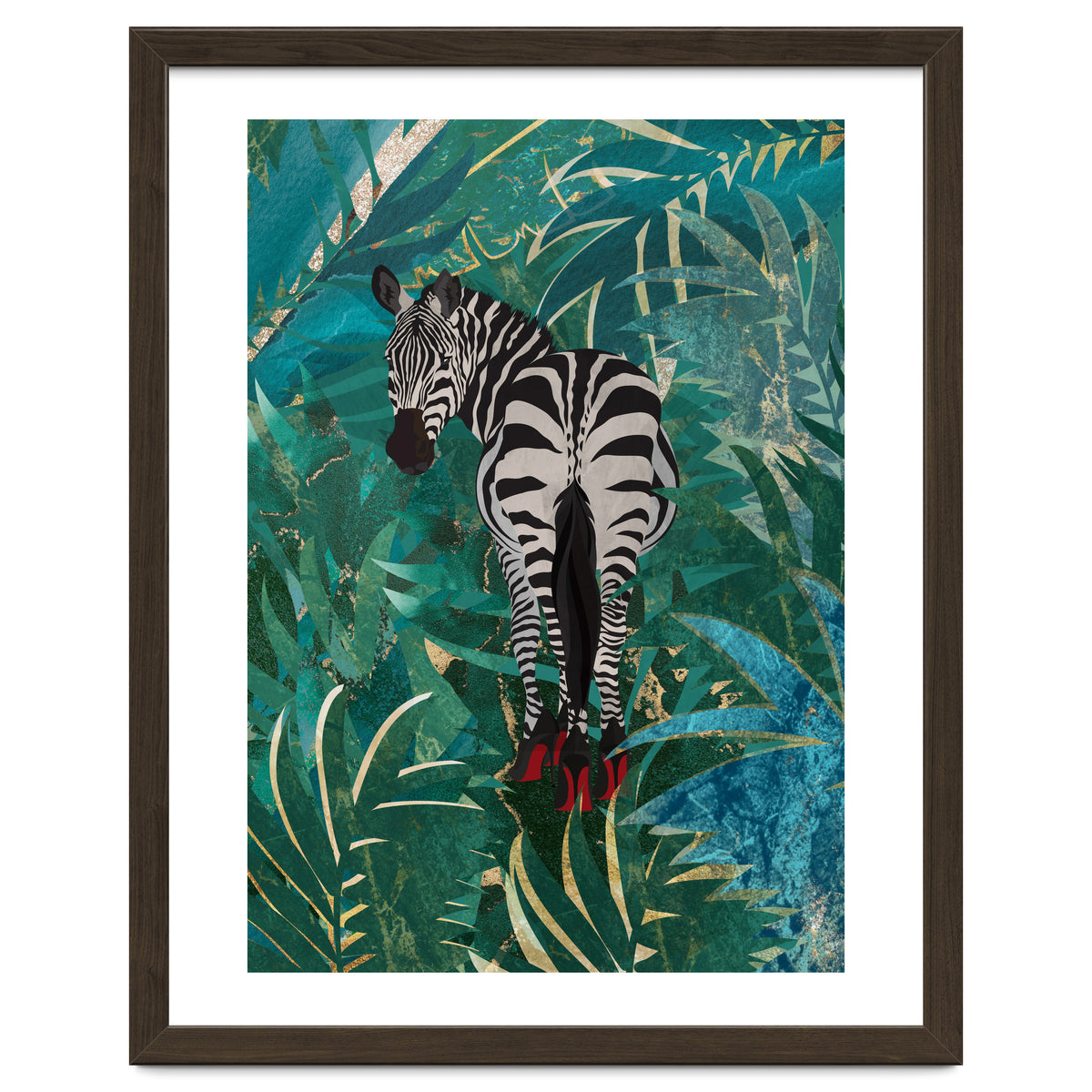 Zebra in the Jungle Heels