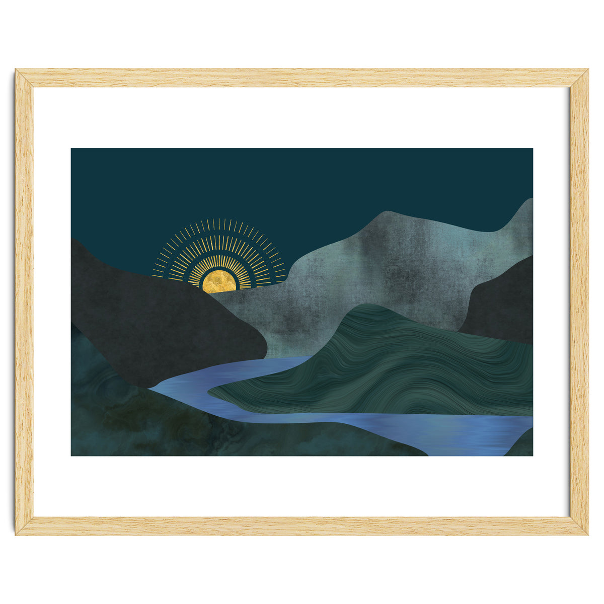 Abstract Landscape Sunrise