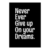 Never Ever Give On Your Dreams (Print Only) thumbnail